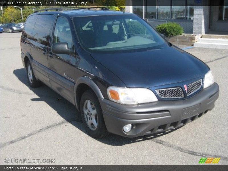 Blue Black Metallic / Gray 2001 Pontiac Montana