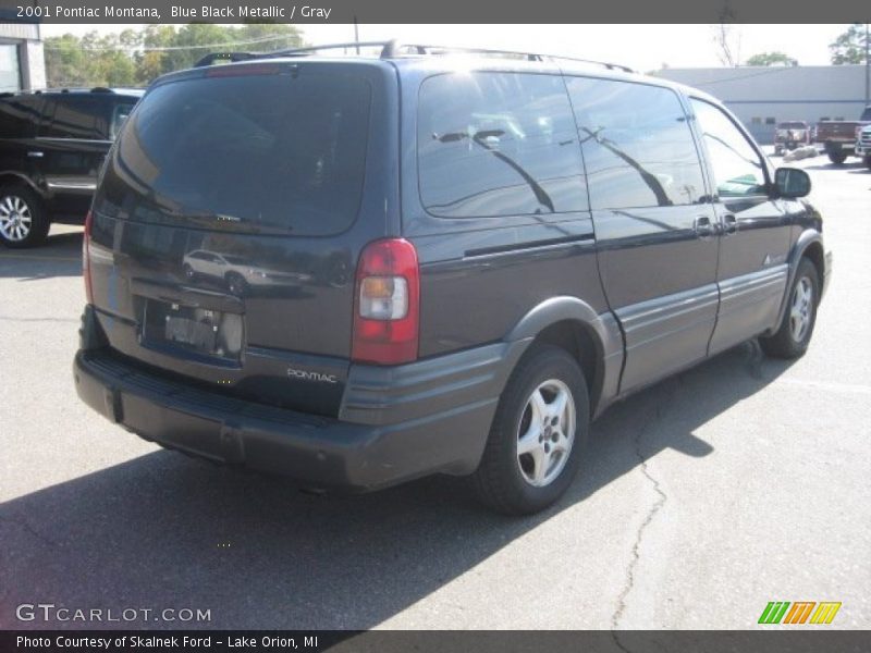 Blue Black Metallic / Gray 2001 Pontiac Montana