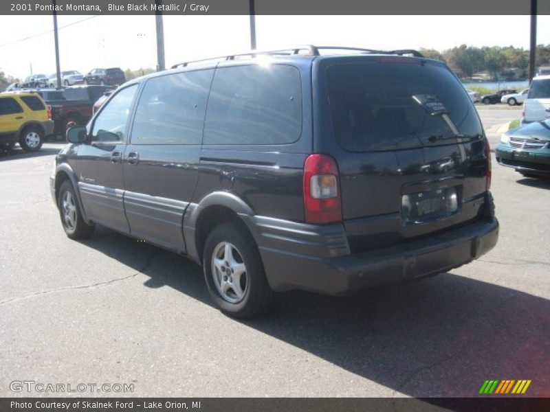 Blue Black Metallic / Gray 2001 Pontiac Montana