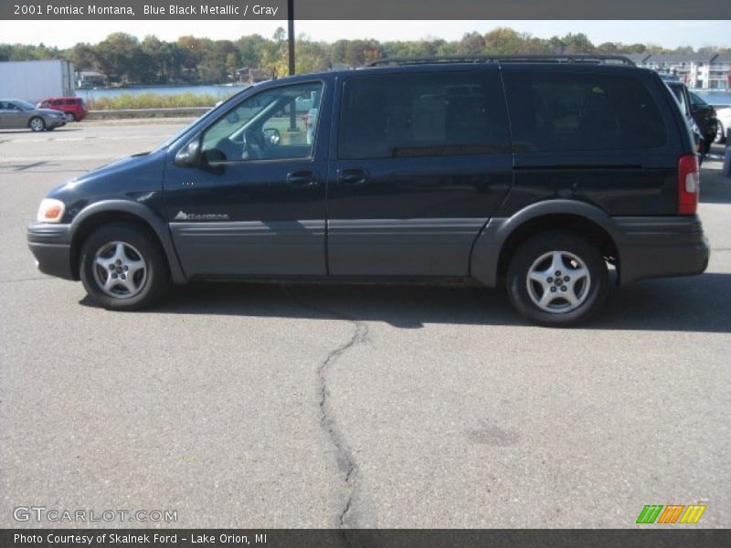 Blue Black Metallic / Gray 2001 Pontiac Montana