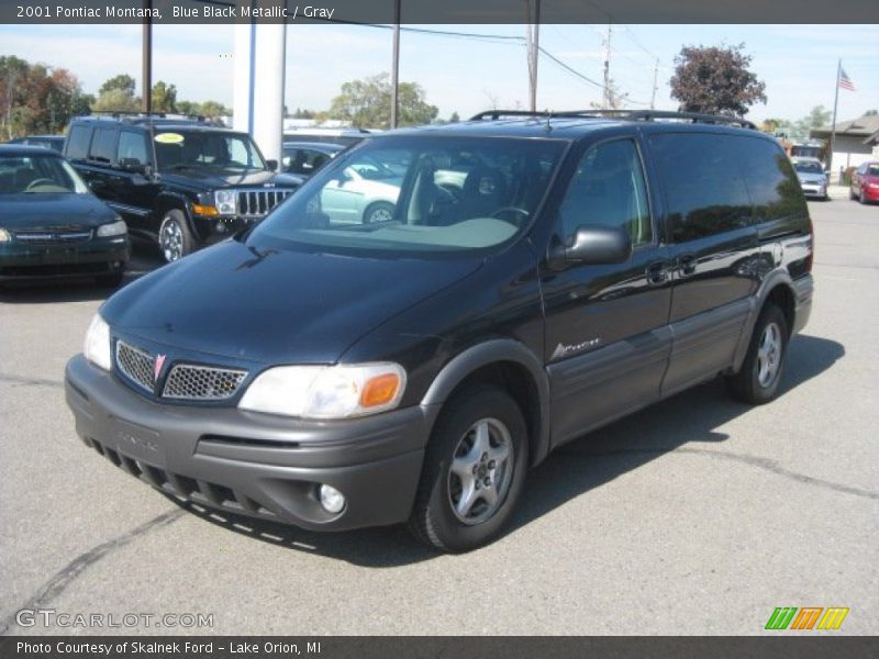 Blue Black Metallic / Gray 2001 Pontiac Montana