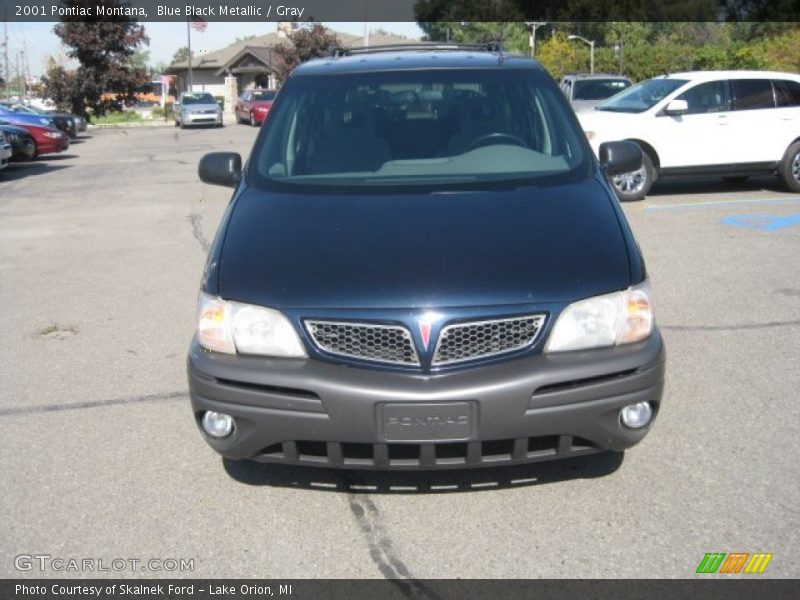 Blue Black Metallic / Gray 2001 Pontiac Montana