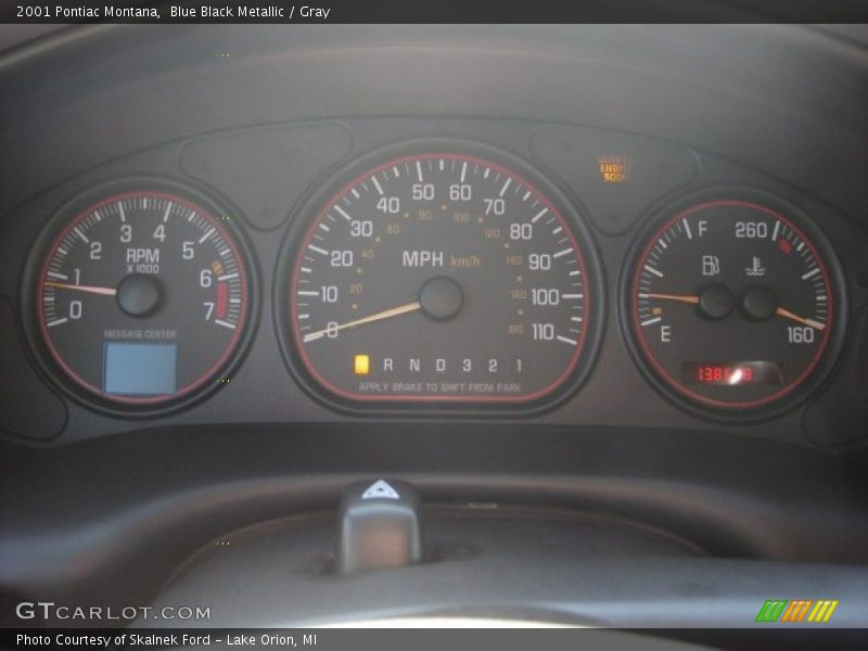 Blue Black Metallic / Gray 2001 Pontiac Montana