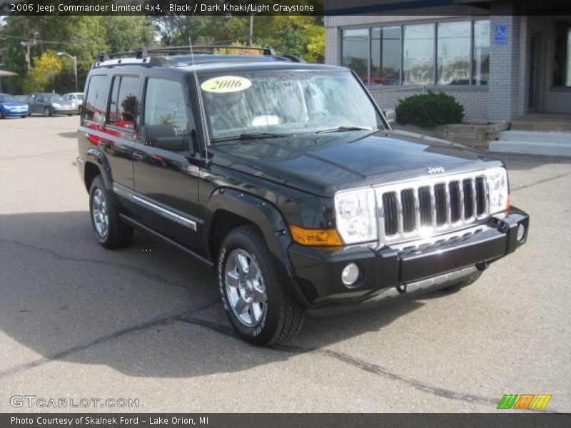 Black / Dark Khaki/Light Graystone 2006 Jeep Commander Limited 4x4