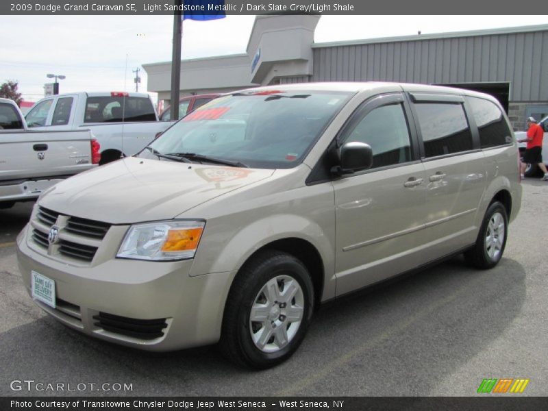 Light Sandstone Metallic / Dark Slate Gray/Light Shale 2009 Dodge Grand Caravan SE