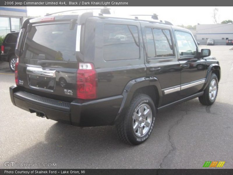 Black / Dark Khaki/Light Graystone 2006 Jeep Commander Limited 4x4