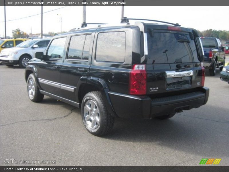 Black / Dark Khaki/Light Graystone 2006 Jeep Commander Limited 4x4