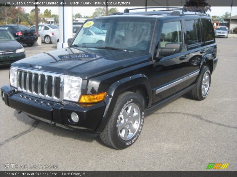 Black / Dark Khaki/Light Graystone 2006 Jeep Commander Limited 4x4