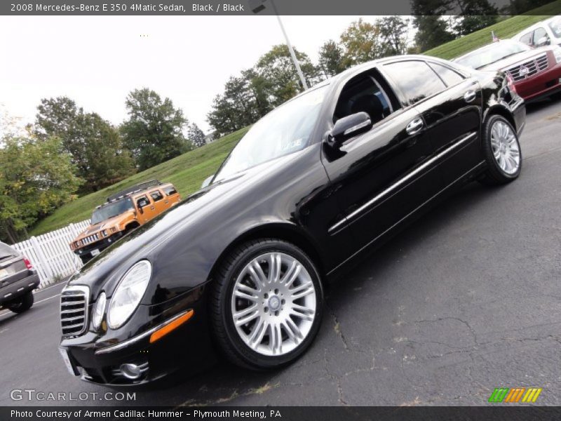 Black / Black 2008 Mercedes-Benz E 350 4Matic Sedan