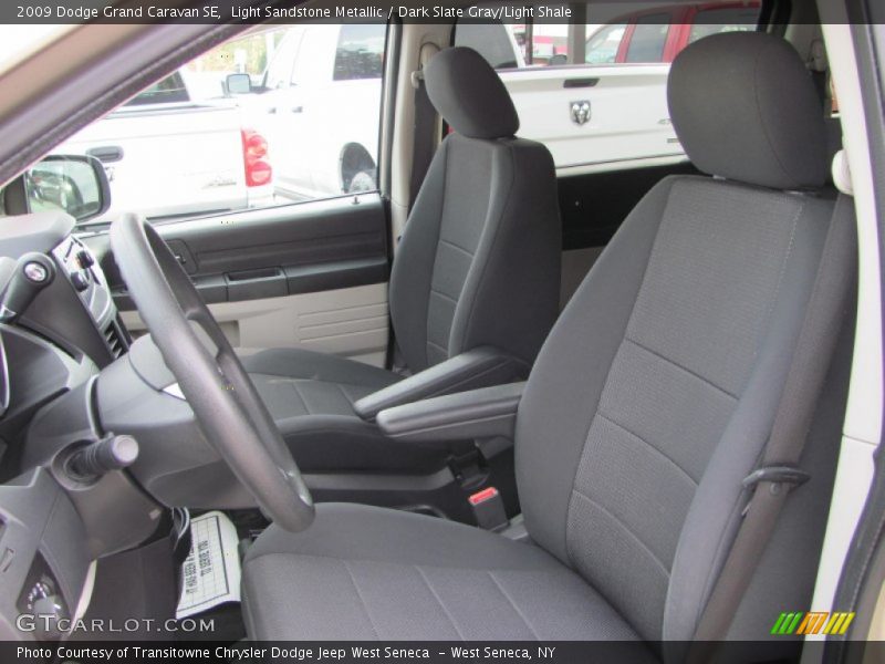 Light Sandstone Metallic / Dark Slate Gray/Light Shale 2009 Dodge Grand Caravan SE