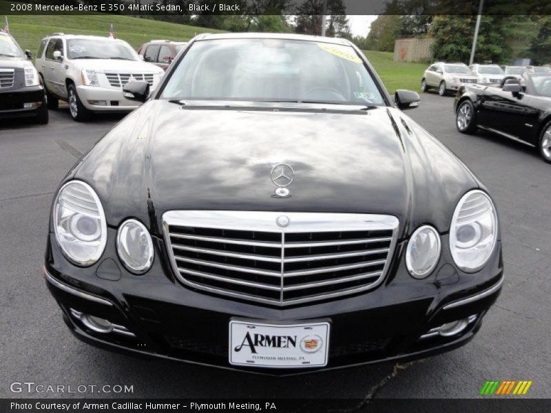 Black / Black 2008 Mercedes-Benz E 350 4Matic Sedan