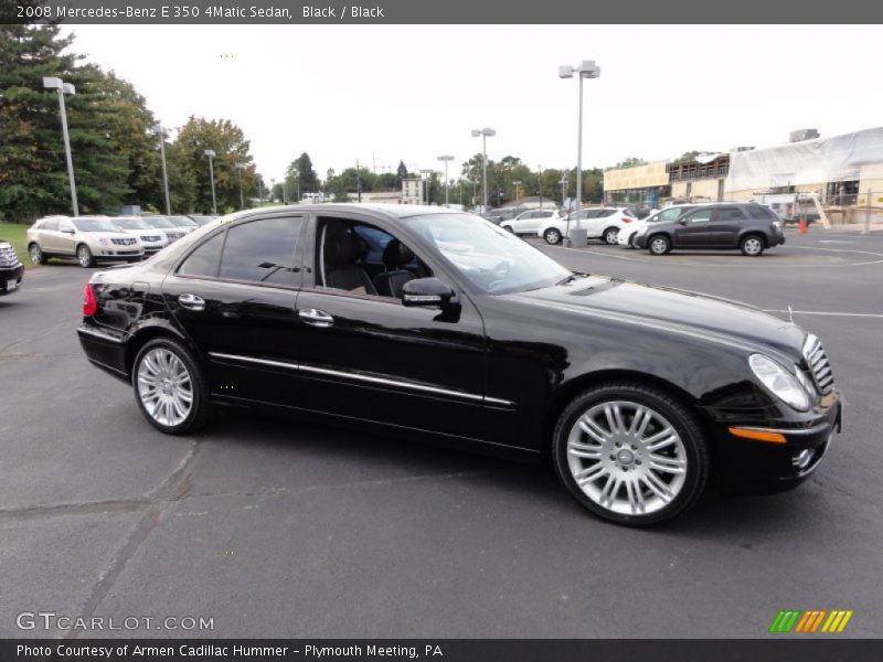 Black / Black 2008 Mercedes-Benz E 350 4Matic Sedan