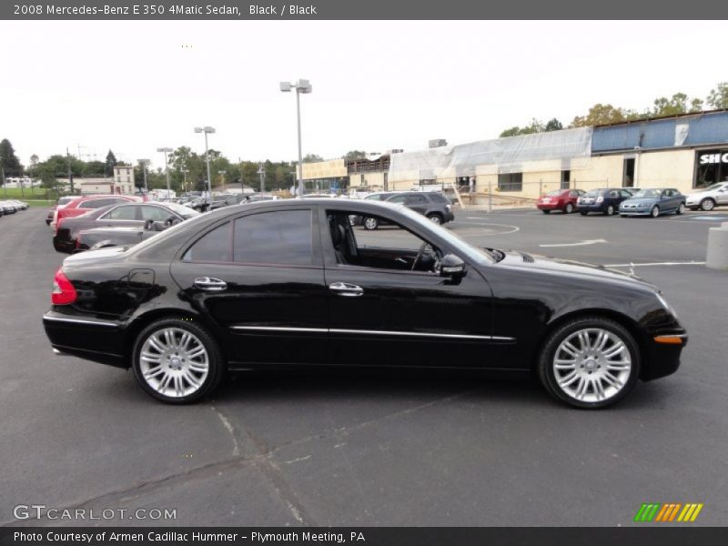 Black / Black 2008 Mercedes-Benz E 350 4Matic Sedan