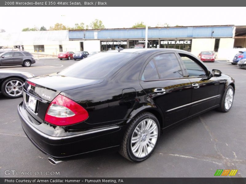 Black / Black 2008 Mercedes-Benz E 350 4Matic Sedan