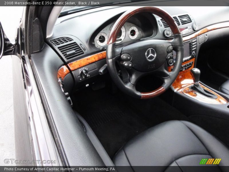 Black / Black 2008 Mercedes-Benz E 350 4Matic Sedan