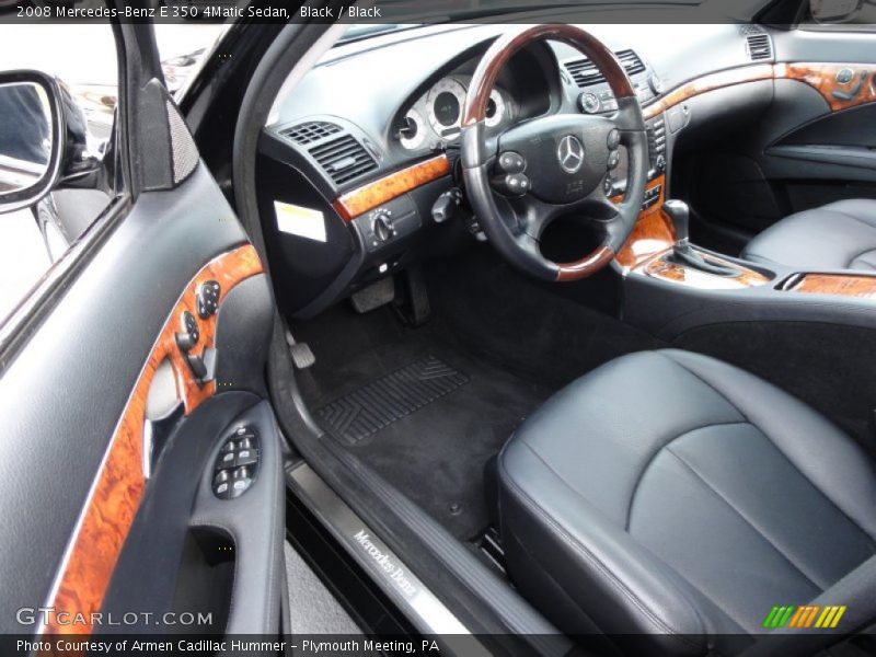 Black / Black 2008 Mercedes-Benz E 350 4Matic Sedan