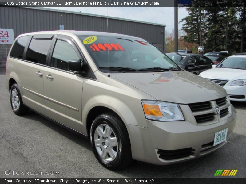 Light Sandstone Metallic / Dark Slate Gray/Light Shale 2009 Dodge Grand Caravan SE