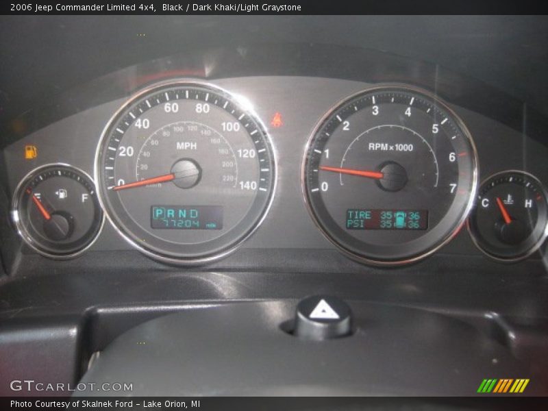 Black / Dark Khaki/Light Graystone 2006 Jeep Commander Limited 4x4