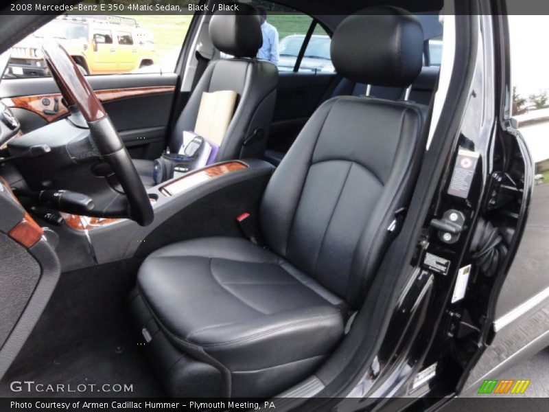 Black / Black 2008 Mercedes-Benz E 350 4Matic Sedan