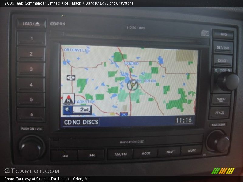 Black / Dark Khaki/Light Graystone 2006 Jeep Commander Limited 4x4