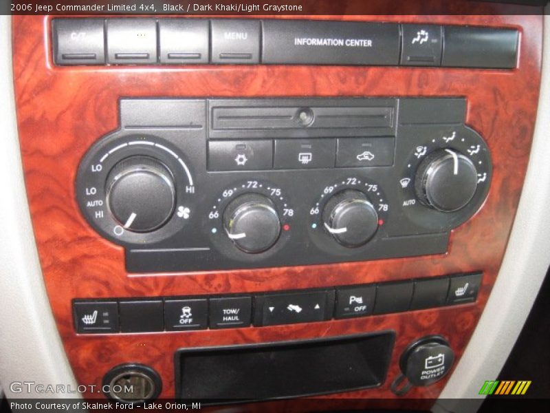 Black / Dark Khaki/Light Graystone 2006 Jeep Commander Limited 4x4