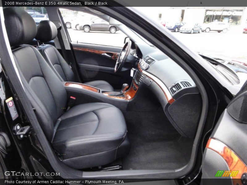 Black / Black 2008 Mercedes-Benz E 350 4Matic Sedan