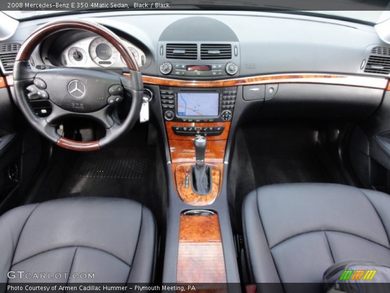 Black / Black 2008 Mercedes-Benz E 350 4Matic Sedan