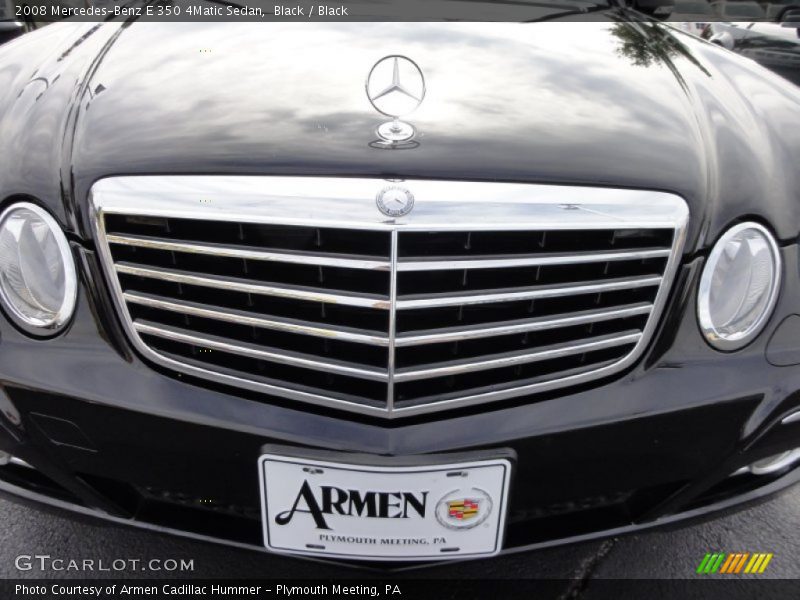 Black / Black 2008 Mercedes-Benz E 350 4Matic Sedan