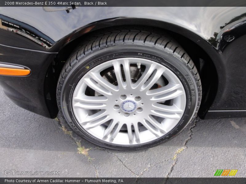 Black / Black 2008 Mercedes-Benz E 350 4Matic Sedan