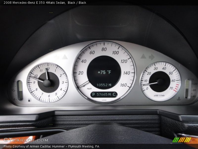 Black / Black 2008 Mercedes-Benz E 350 4Matic Sedan