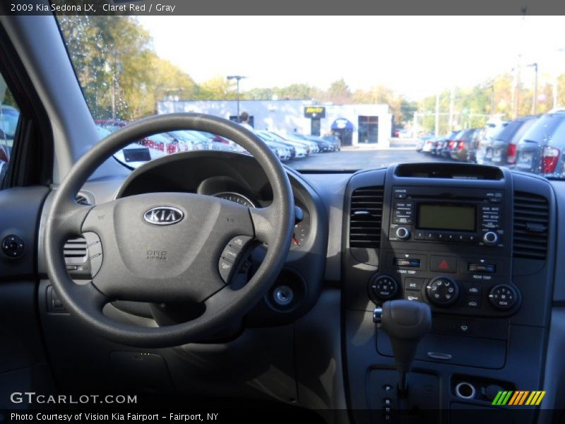 Claret Red / Gray 2009 Kia Sedona LX