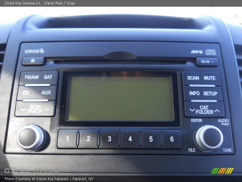 Claret Red / Gray 2009 Kia Sedona LX
