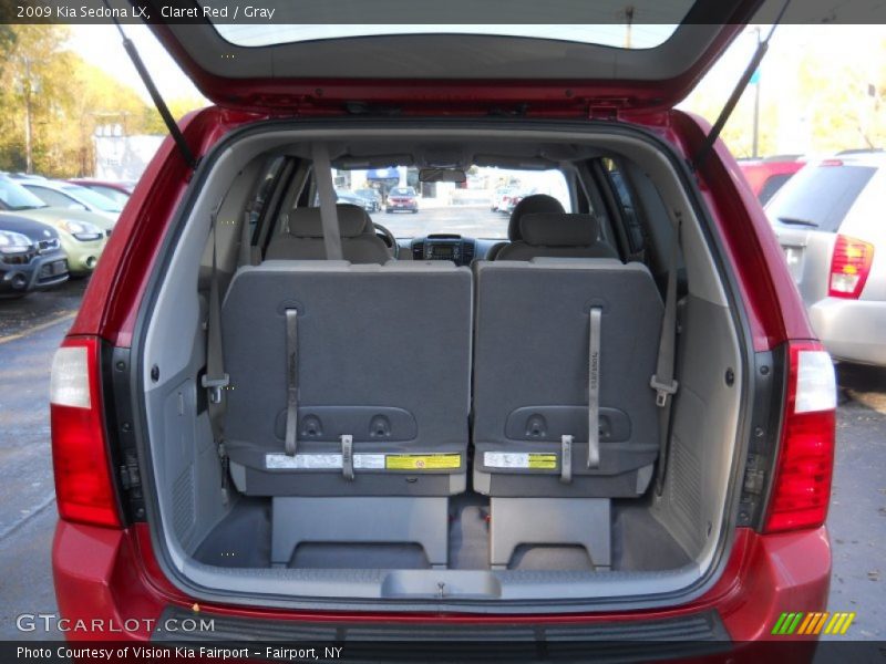 Claret Red / Gray 2009 Kia Sedona LX