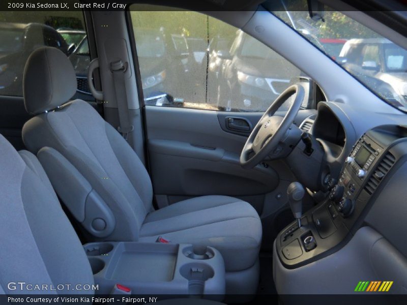 Claret Red / Gray 2009 Kia Sedona LX