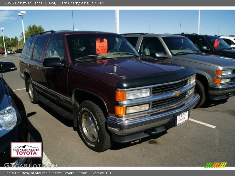Dark Cherry Metallic / Tan 1996 Chevrolet Tahoe LS 4x4