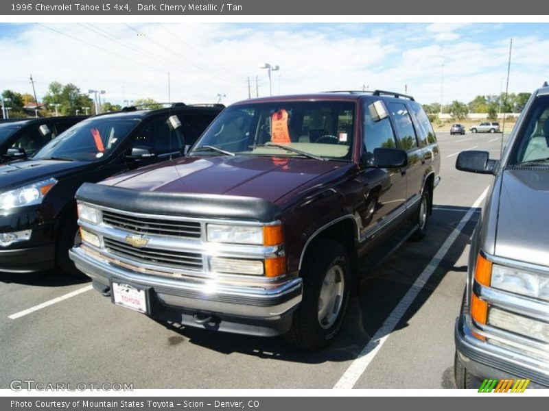 Dark Cherry Metallic / Tan 1996 Chevrolet Tahoe LS 4x4