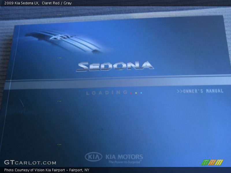 Claret Red / Gray 2009 Kia Sedona LX