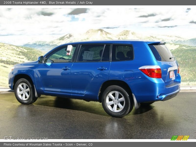 Blue Streak Metallic / Ash Gray 2008 Toyota Highlander 4WD