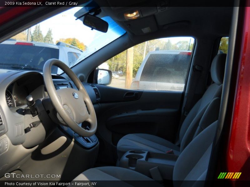 Claret Red / Gray 2009 Kia Sedona LX