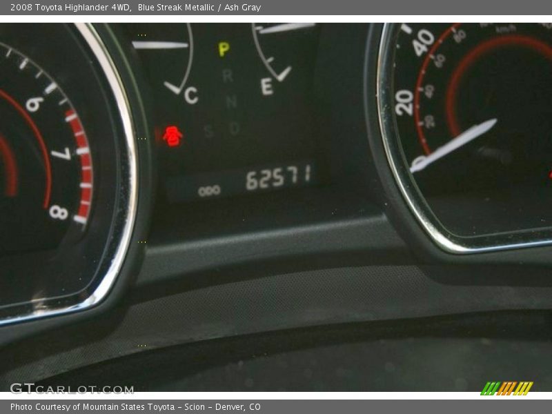 Blue Streak Metallic / Ash Gray 2008 Toyota Highlander 4WD