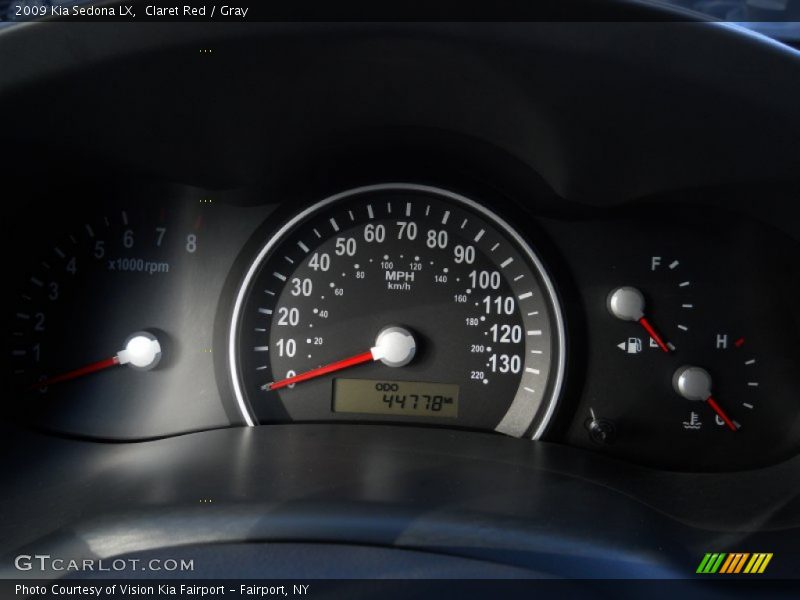 Claret Red / Gray 2009 Kia Sedona LX