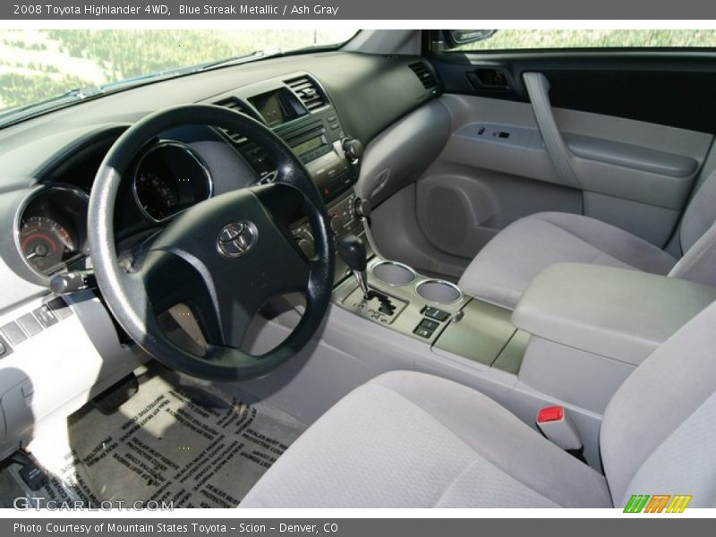 Blue Streak Metallic / Ash Gray 2008 Toyota Highlander 4WD