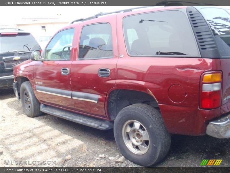 Redfire Metallic / Tan/Neutral 2001 Chevrolet Tahoe LS 4x4