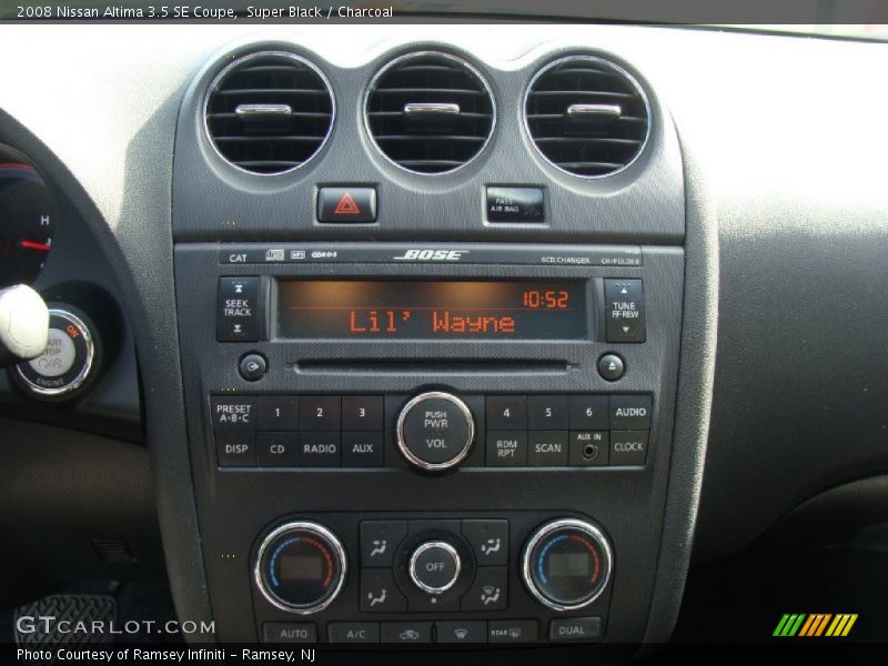 Super Black / Charcoal 2008 Nissan Altima 3.5 SE Coupe