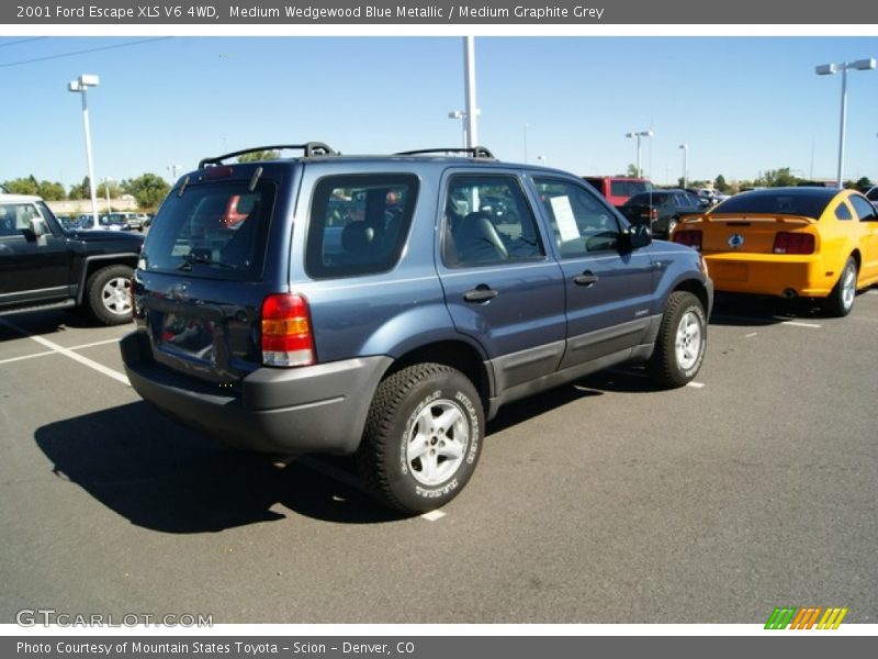 Medium Wedgewood Blue Metallic / Medium Graphite Grey 2001 Ford Escape XLS V6 4WD