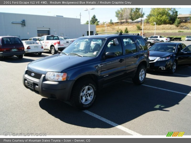 Medium Wedgewood Blue Metallic / Medium Graphite Grey 2001 Ford Escape XLS V6 4WD
