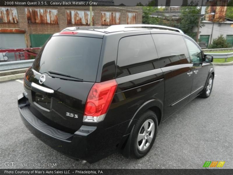 Galaxy Black Metallic / Gray 2008 Nissan Quest 3.5 S