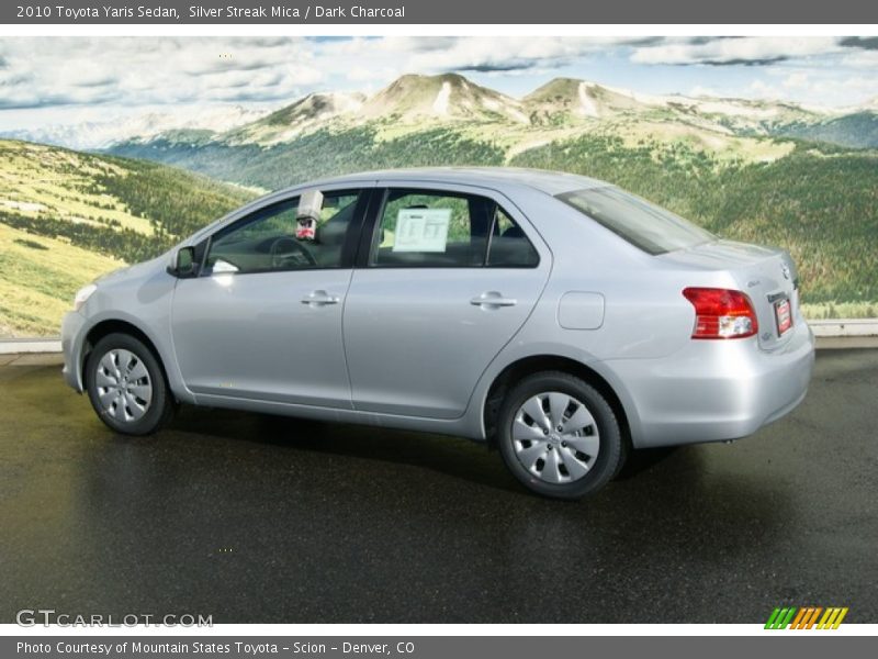 Silver Streak Mica / Dark Charcoal 2010 Toyota Yaris Sedan