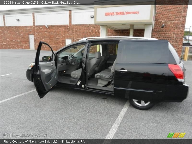 Galaxy Black Metallic / Gray 2008 Nissan Quest 3.5 S