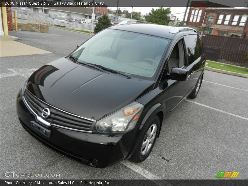 Galaxy Black Metallic / Gray 2008 Nissan Quest 3.5 S